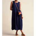 Sahara Mini Waffle Cotton Bubble Dress In Night