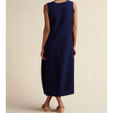 Sahara Mini Waffle Cotton Bubble Dress In Night