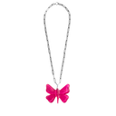Zsiska Chain Necklace With Butterfly Pendant
