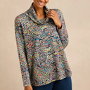Sahara Patchwork Fields Jersey Top