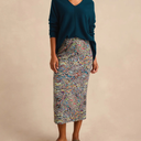 Sahara Patchwork Fields Jersey Tube Skirt