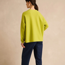 Sahara Merino Wool V Neck Jumper in Kiwi