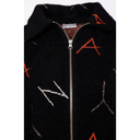 Naya Knit Print Jacquard Jacket In Black Tigerlily