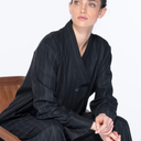 Oska Jacket 6626 Black Pinstripe