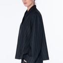 Oska Jacket 6626 Black Pinstripe