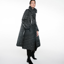 Igor Magnolia Quilted Coat In Black And White