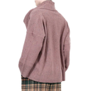 Rundholz 540 Crystal Oversize Fleck Sweater With Shawl Collar