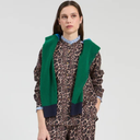 Vilagallo Diana Leopard Print Shirt In Brown