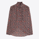 Vilagallo Volantes Ikat Ladybird Shirt In Brown