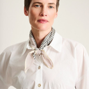 Bitte Kai Rand Silk Neck Scarf In Stone/Black Pattern
