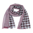 Bitte Kai Rand Checked Scarf In Pink/Blue