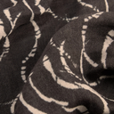 Sahara Dancing Wave Scarf In Slate And Ecru