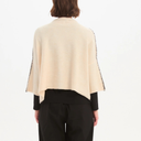 Tirelli Contrast Stitch Detail Knit Sweater In Cream