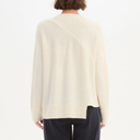 Tirelli Textured Cuff Knit Sweater In Cream