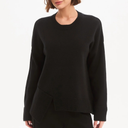 Tirelli Textured Cuff Knit Sweater In Black