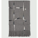 Marella Mllmarea Fringed Scarf In Grey Patterned