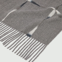 Marella Mllmarea Fringed Scarf In Grey Patterned