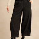 Sahara Stitched Jacquard Bubble Trouser In Black And White