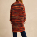 Sahara Artisan Wool Blend Stripe Coat In Multi