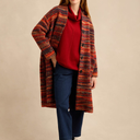 Sahara Artisan Wool Blend Stripe Coat In Multi