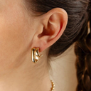 Zag Astrolab Double Earring In Gold