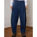 Lurdes Bergada Barrel Leg Jeans In Denim Blue