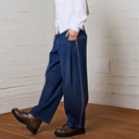 Lurdes Bergada Barrel Leg Jeans In Denim Blue