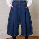 Lurdes Bergada Jean Culotte In Denim Blue