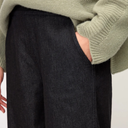 Sahara Stretch Bubble Denim Trouser In Black