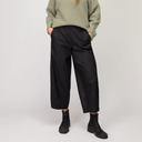 Sahara Stretch Bubble Denim Trouser In Black