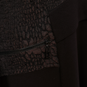 Naya Dress With Hood And Embossed Detailing In Black And Choko