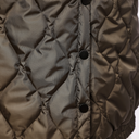 Naya Long Quilted Gilet In Thyme