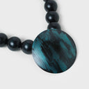 Katerina Vassou Industrial Bead Necklace In Petrol