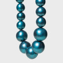 Katerina Vassou Spire Bead Necklace In Petrol