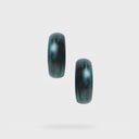 Katerina Vassou Spire Hoop Earrings In Petrol