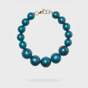 Katerina Vassou Spire Bead Necklace In Petrol