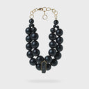 Katerina Vassou Tourm Bead Necklace With Black Tourmaline