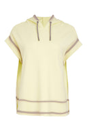 Naya Short Sleeve Hooded Top In Lemon