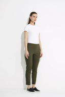 Tirelli Crop Straight Pant in Khaki