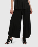 Alembika Black Jersey Balloon Trousers No Pocket