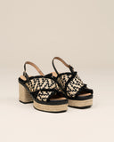 Gaimo Cocoa RAF Bombay Sandals in Harmony/ Negro