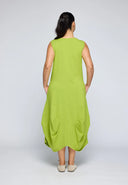 Luukaa Calista Sleeveless Dress In Lime