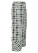 Kozan Trousers White With Black Check