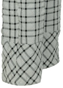 Kozan Trousers White With Black Check