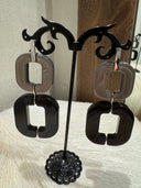 XAVIER-DEROME Silver Chain ,Black/Mink Pendant