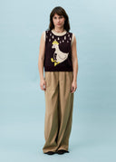 FRNCH Arber Knitted Top in Bordeaux