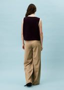 FRNCH Arber Knitted Top in Bordeaux