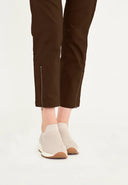 Laurie Piper Regular Crop With Ankle Zip Brown