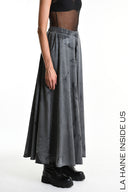 La Haine Wide Leg Sweat Pant in Grey