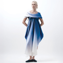 Xenia VENC5 Silk Dress In Blue